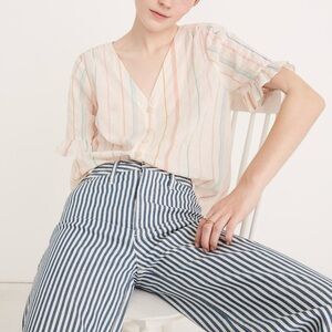 Madewell candy Striped Blouse